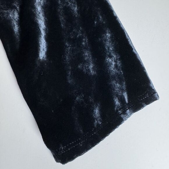 CP Shades Velvet Top Womens Small Navy Blue Button Front Blouse San Francisco - Picture 7 of 11